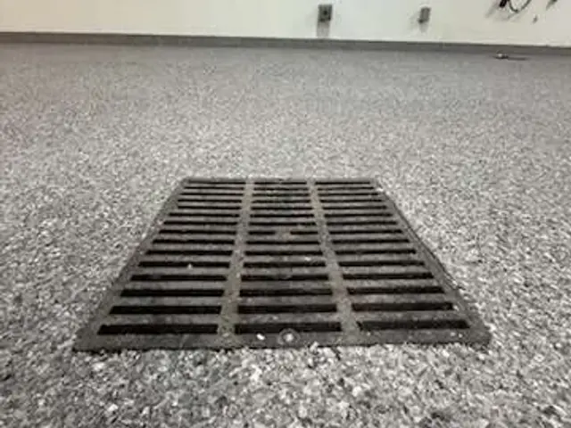 After: Drain Surround, Cut Clean, a finished 541 Breezin coating